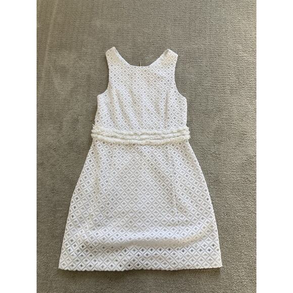 Lilly Pulitzer Dresses & Skirts - Lilly Pulitzer Arden Resort White Lattice Allover Knit Lace Dress Bridal Small
